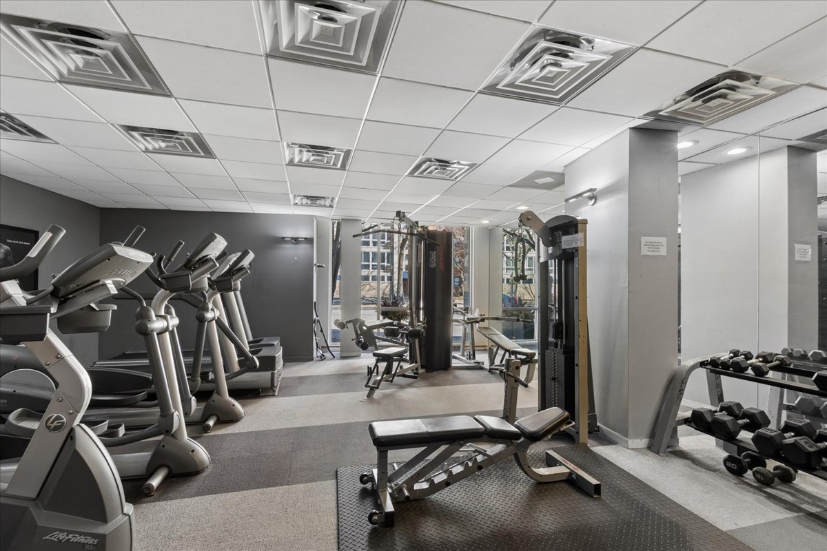 2930 North Sheridan Road, Unit 1403 Chicago, IL 60657 - Photo 18 of 19 a view of a room with gym equipment