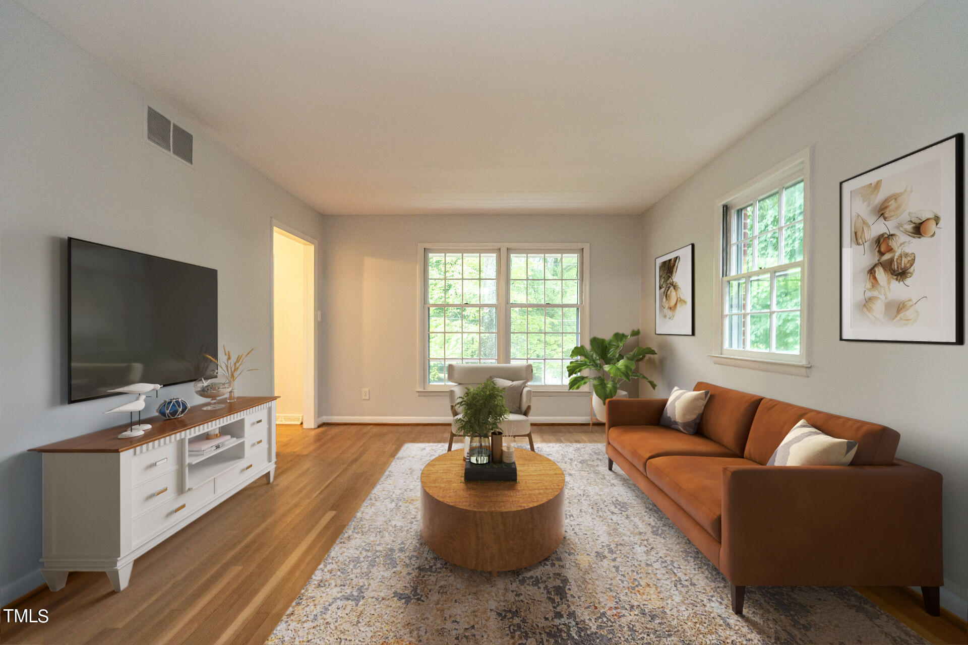 4713 Latimer Road Raleigh, NC 27609 - Photo 3 of 34 Living Room
