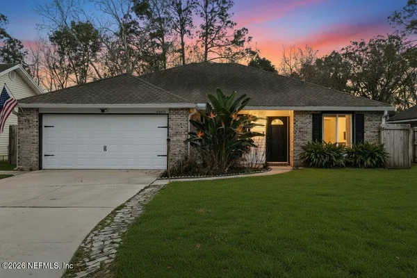 a front view of house with yard