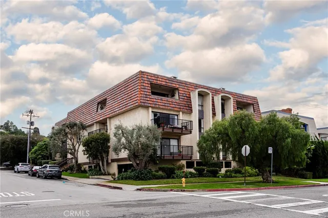 a view of a building with a pathway