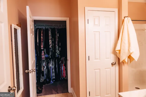 a view of a walk in closet