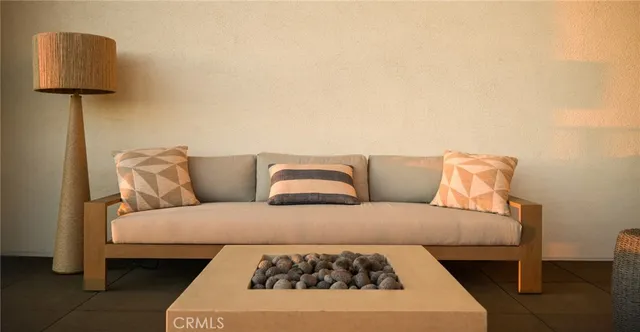 a view of couches with sky view