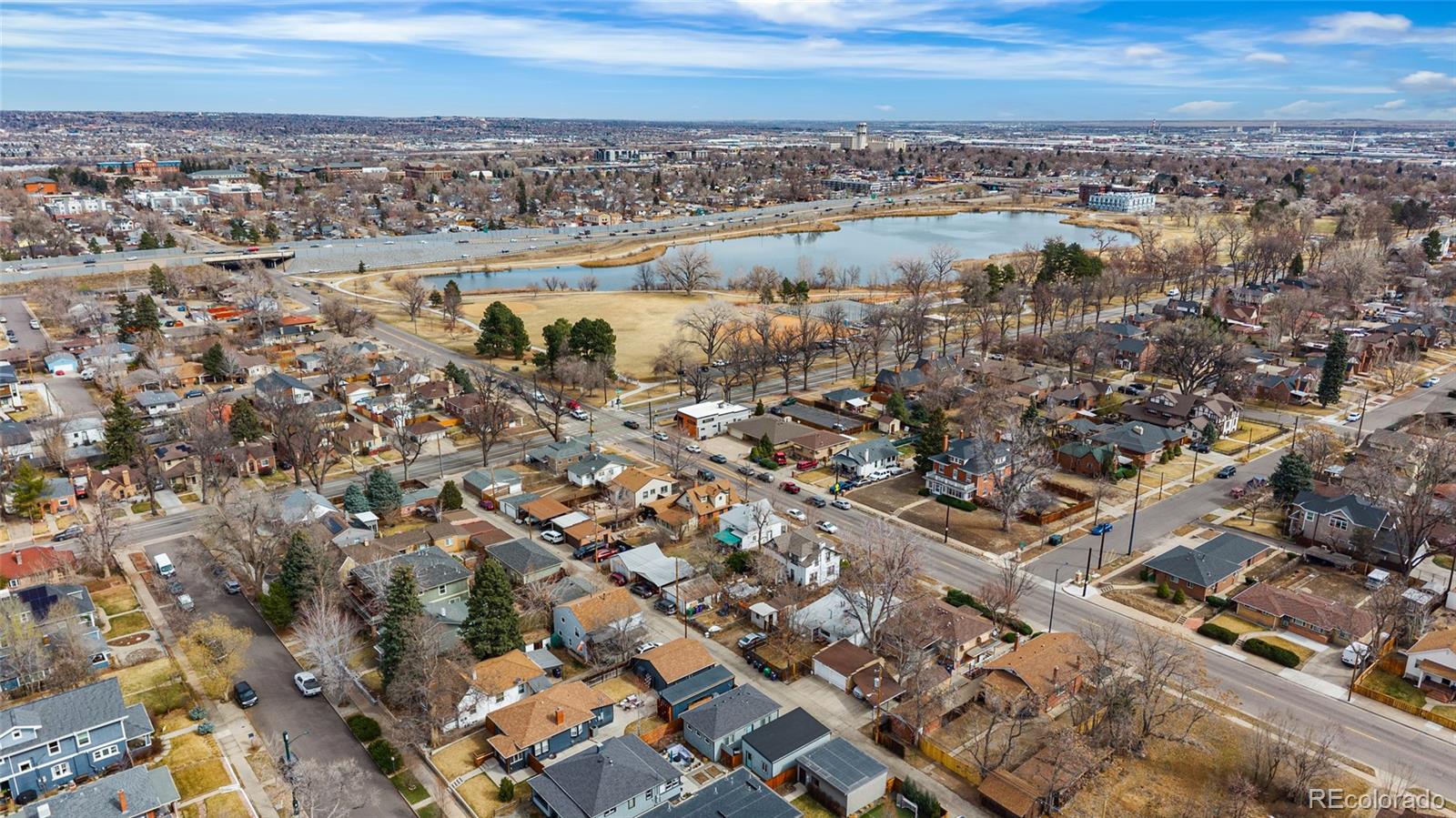 4546 Meade Street Denver, CO 80211 - Photo 31 of 35 an aerial view of a city