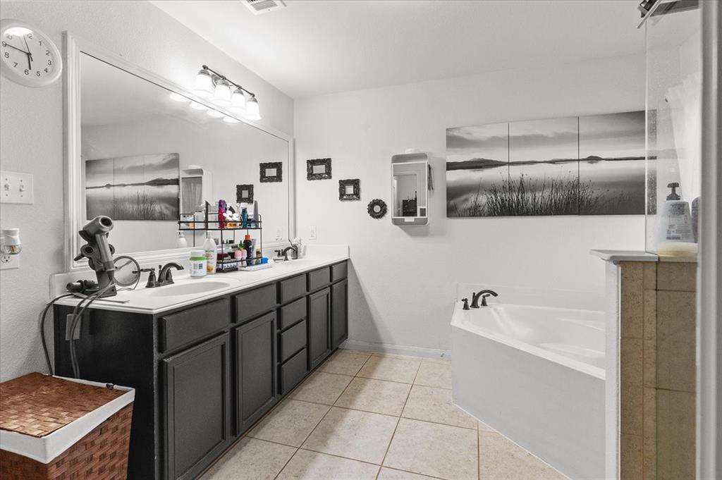 2529 Spring Meadows Drive Denton, TX 76209 - Photo 19 of 29 a kitchen with a sink appliances and cabinets