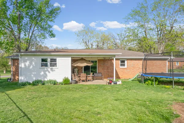 a house view with a garden space