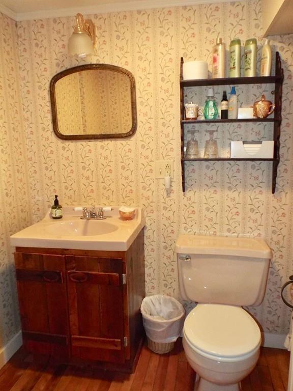 2 Charlemont Road Buckland, MA 01338 - Photo 29 of 42 a bathroom with a toilet sink and mirror