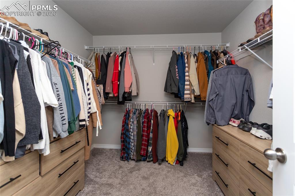 7751 Berwyn Loop Peyton, CO 80831 - Photo 43 of 50 a view of walk in closet with clothes