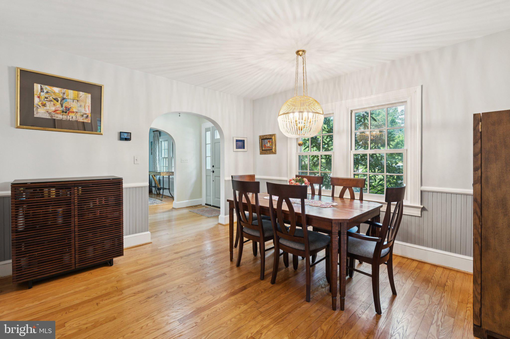 3666 Military Road Arlington, VA 22207 - Photo 14 of 69 a dining room with furniture window wooden floor