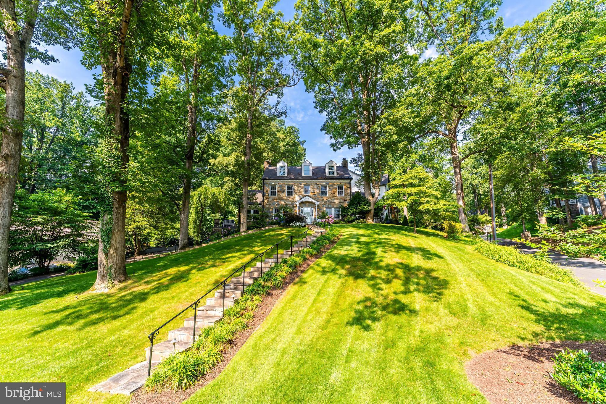 3666 Military Road Arlington, VA 22207 - Photo 55 of 69 a view of yard with swimming pool and trees in the background