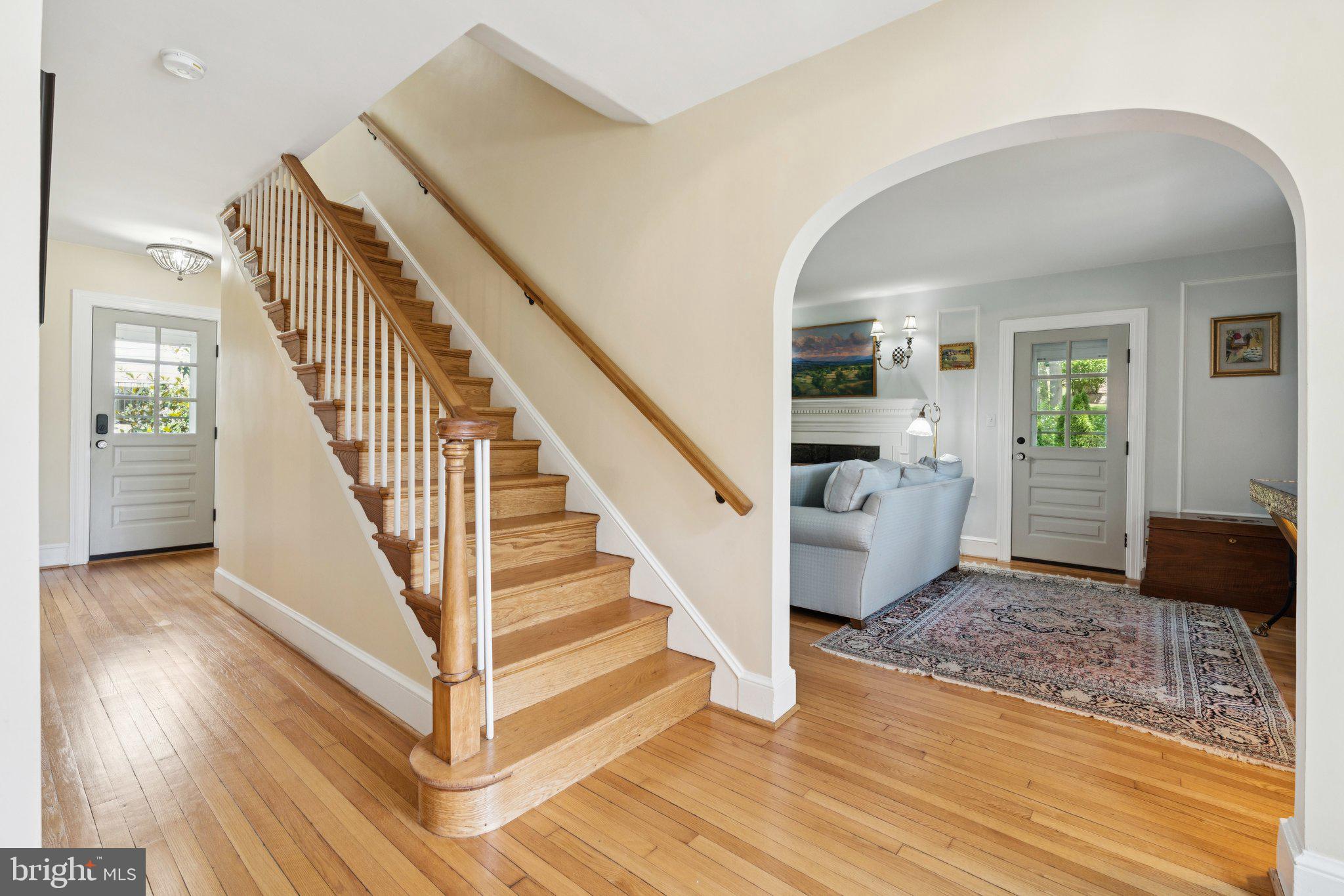 3666 Military Road Arlington, VA 22207 - Photo 6 of 69 a view of entryway and hall with wooden floor