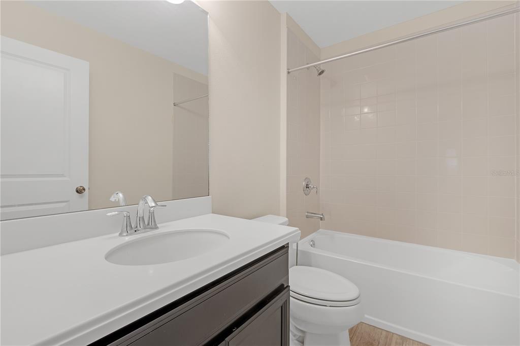 17841 Althea Blue Place Lutz, FL 33558 - Photo 24 of 38 a bathroom with a sink a toilet and a bathtub