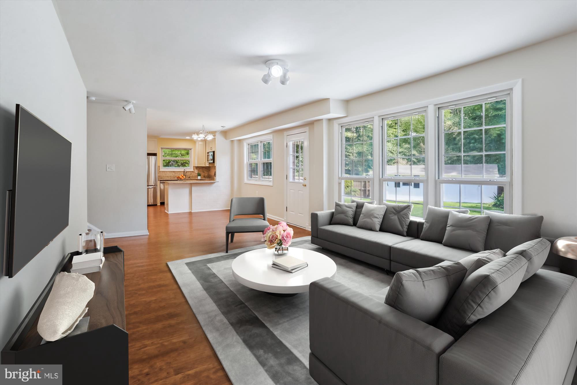 3909 Woodlawn Road Chevy Chase, MD 20815 - Photo 20 of 54 a living room with furniture and a flat screen tv