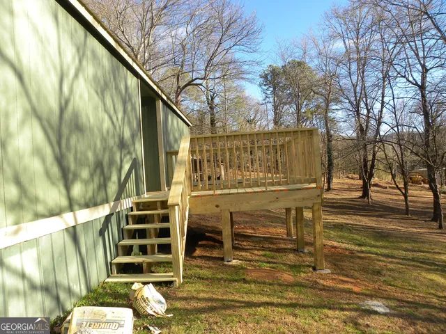 a view of outdoor space with seating area