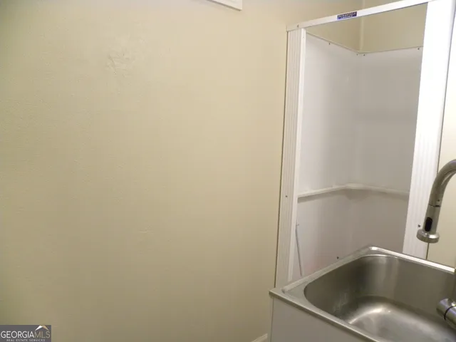 a close up view of a sink