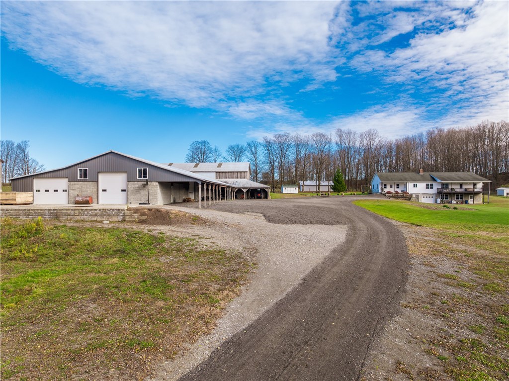 11596 Purdy Road Fillmore, NY 14735 - Photo 34 of 50 Driveway to home and outbuilding