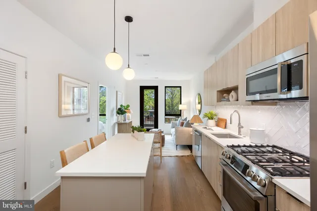 a front view of a building