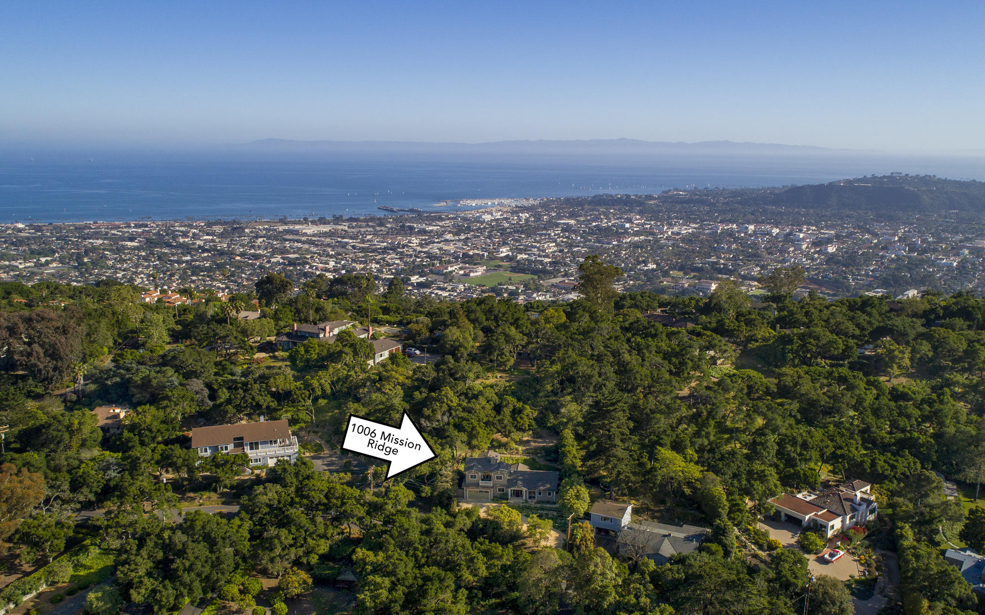 1006 Mission Ridge Road Santa Barbara, CA 93103 - Photo 2 of 21 an aerial view of multiple house