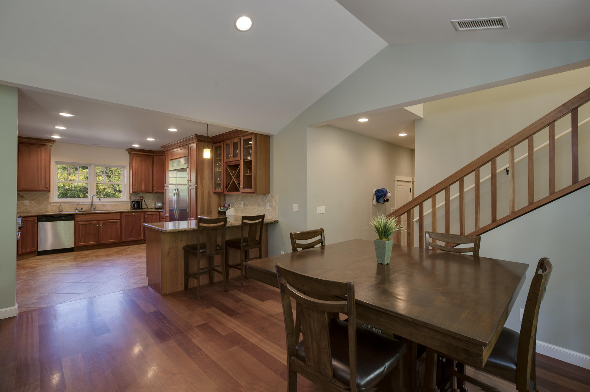 1006 Mission Ridge Road Santa Barbara, CA 93103 - Photo 3 of 21 a view of a dining room with furniture and wooden floor