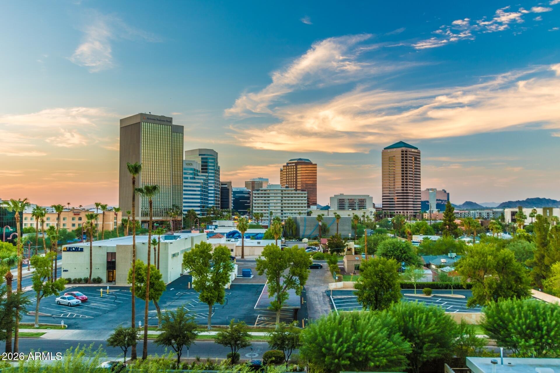 160 East Coronado Road, Unit 58 Phoenix, AZ 85004 - Photo 46 of 50 a city view with tall buildings