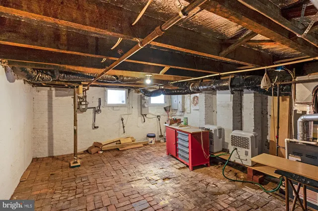 a view of storage and utility room