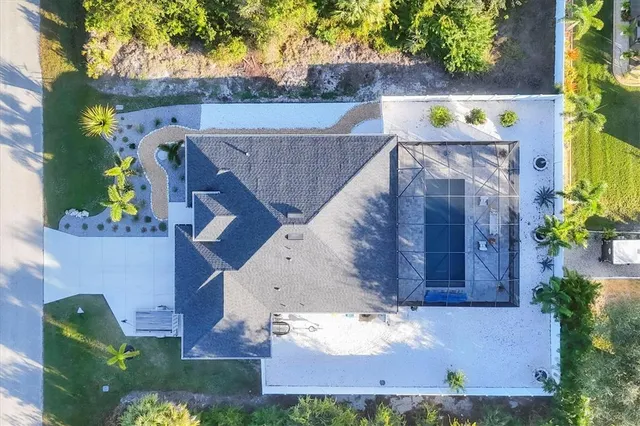 an aerial view of a city