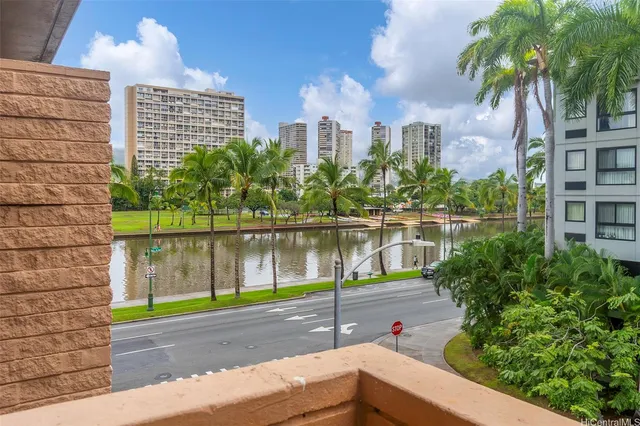 a house view with lake view