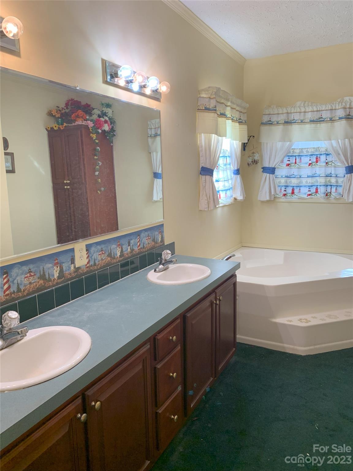6417 Miller Road Kannapolis, NC 28081 - Photo 20 of 29 a bathroom with a sink double vanity granite and a mirror