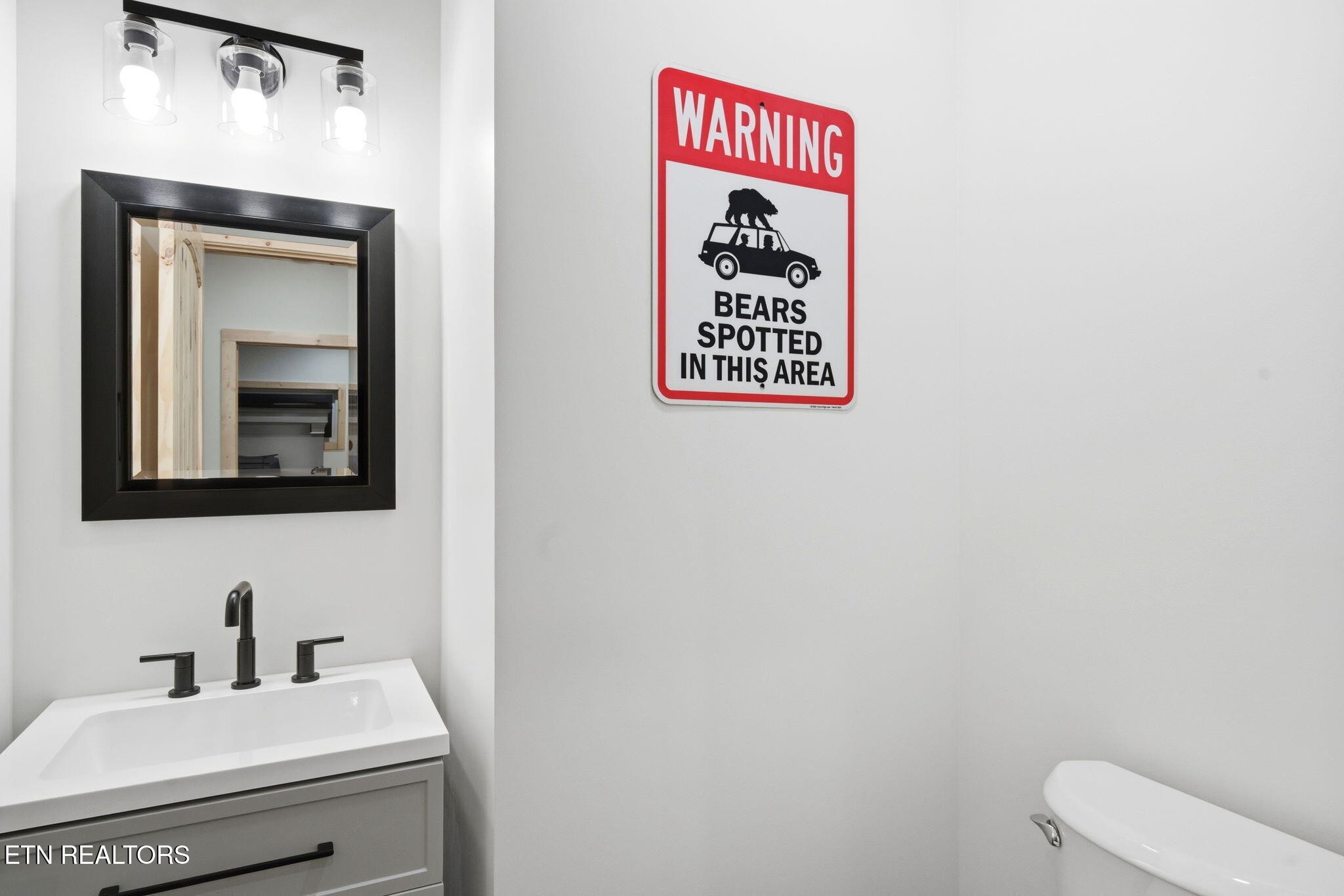 638 Ridge Top Loop Gatlinburg, TN 37738 - Photo 18 of 37 a bathroom with a toilet sink and mirror