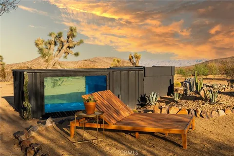 a outdoor space with furniture