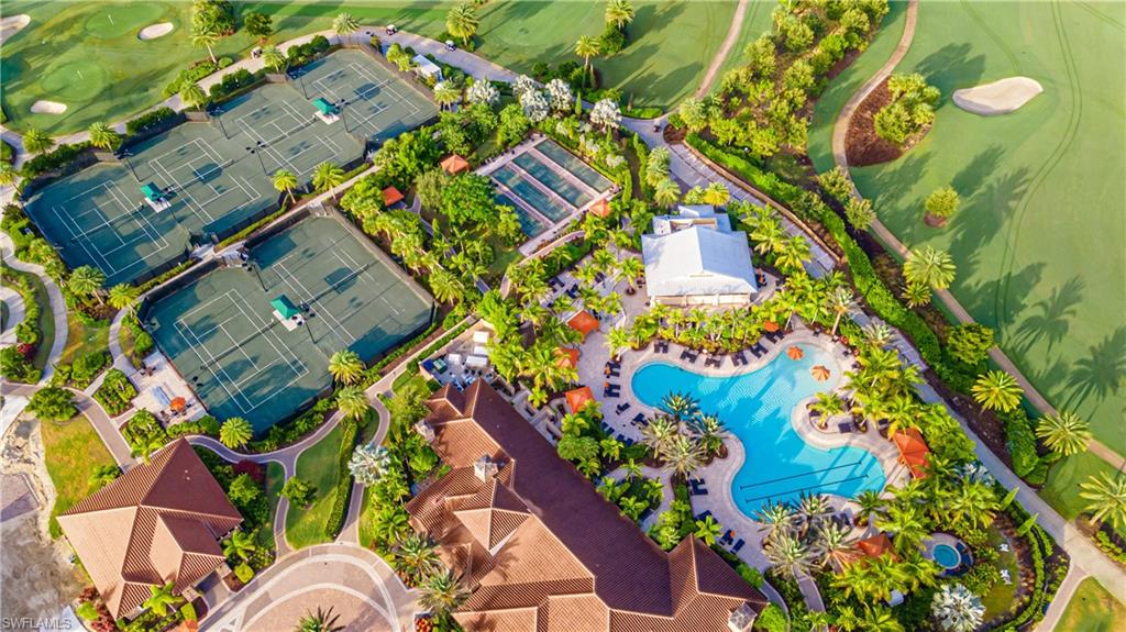 9389 Pocida Court, Unit 202 Naples, FL 34119 - Photo 29 of 38 Aerial view of a golf course