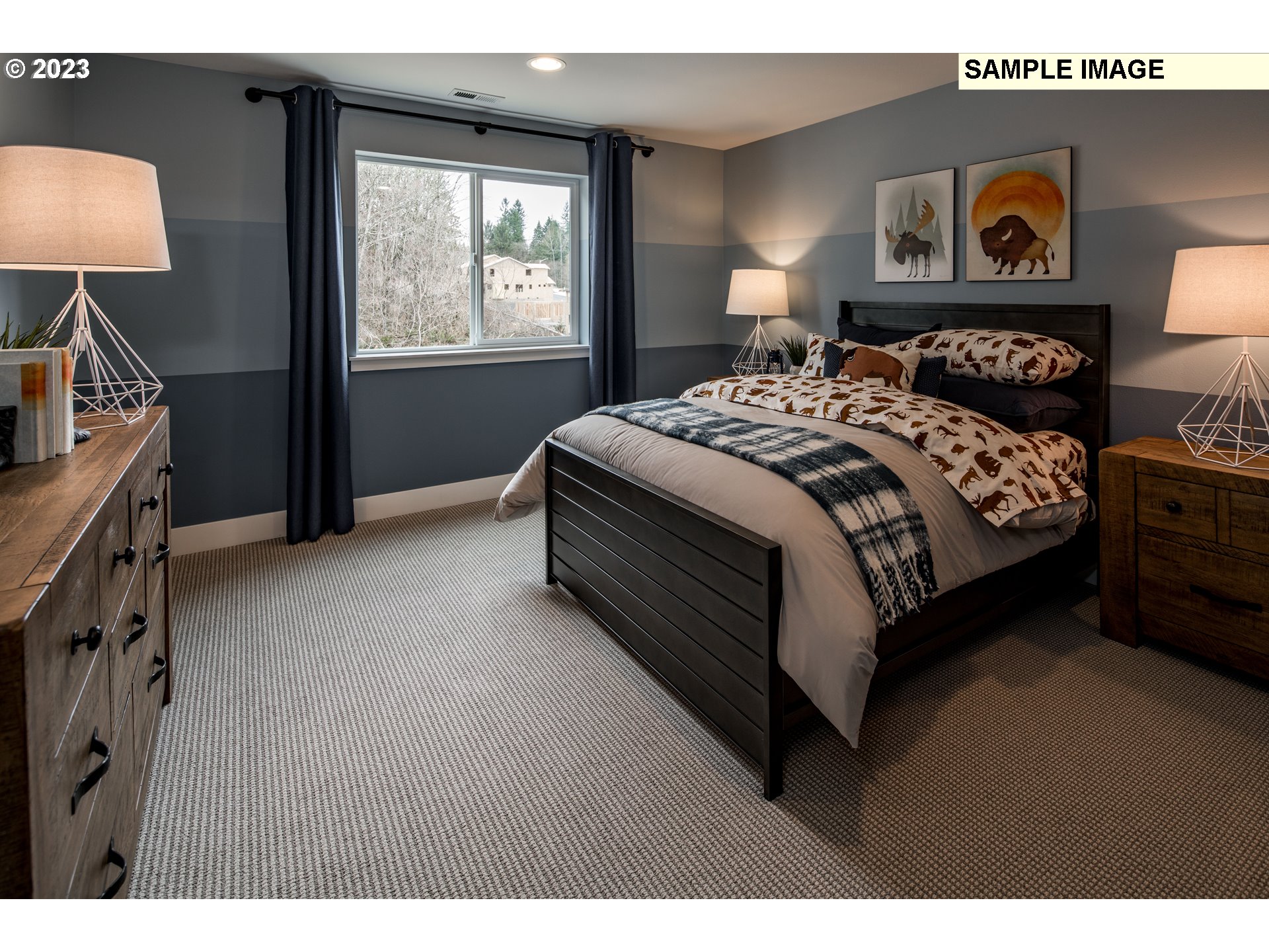 8710 South 3rd Street Ridgefield, WA 98642 - Photo 15 of 22 a bedroom with a bed lamp and window