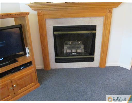 1 Timber Road East Brunswick, NJ 08816 - Photo 11 of 22 a living room with a fireplace and a flat screen tv