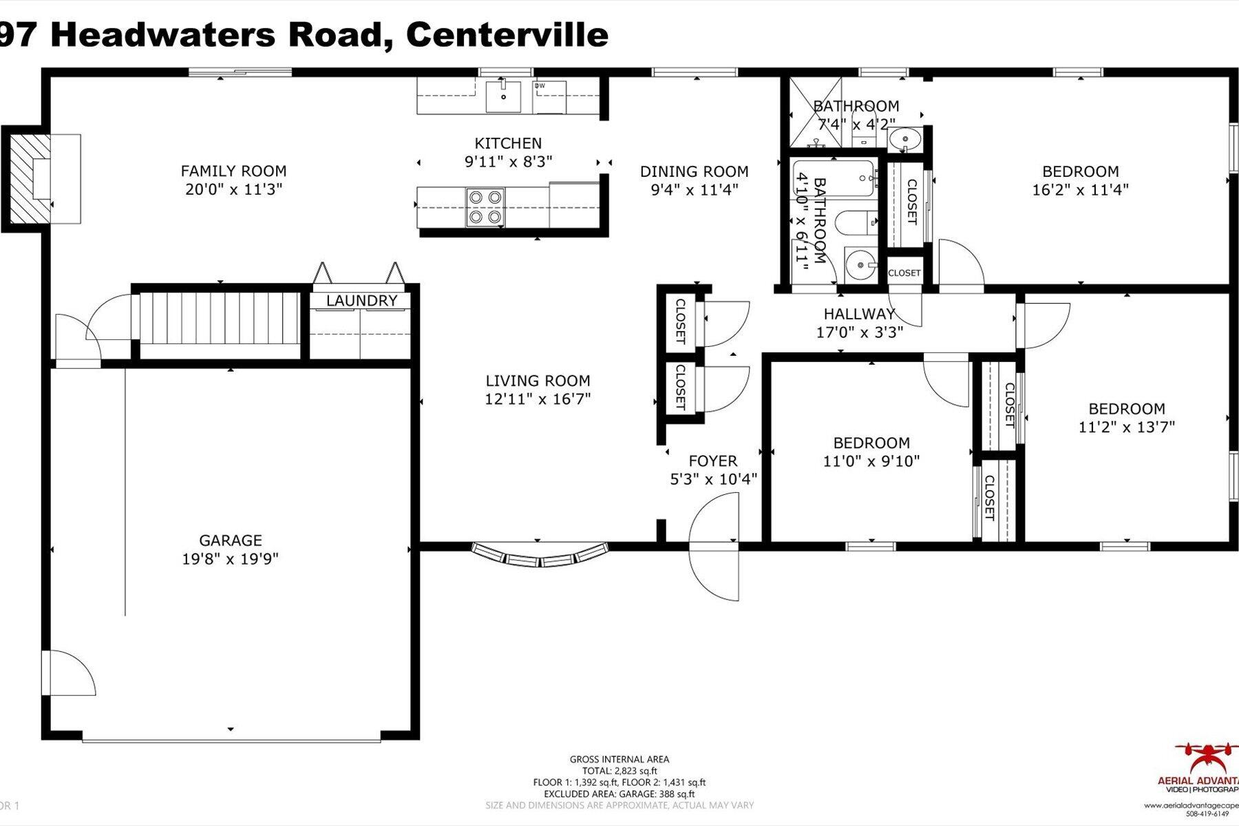 97 Headwaters Road Centerville, MA 02632 - Photo 30 of 44 a picture of a wall with a white wall and a white refrigerator