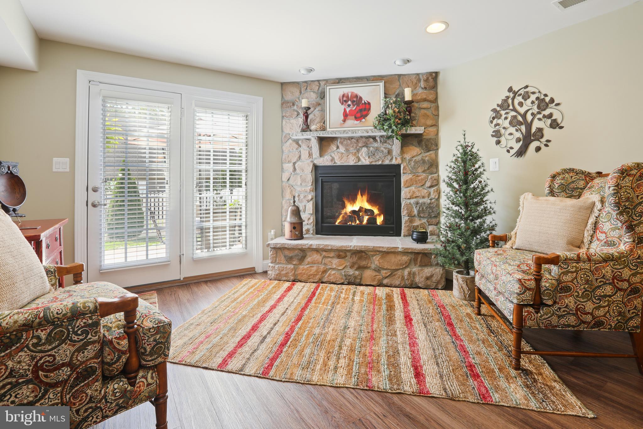 1843 Exton Drive, Unit 197 Fallston, MD 21047 - Photo 50 of 68 a living room with furniture and a fireplace