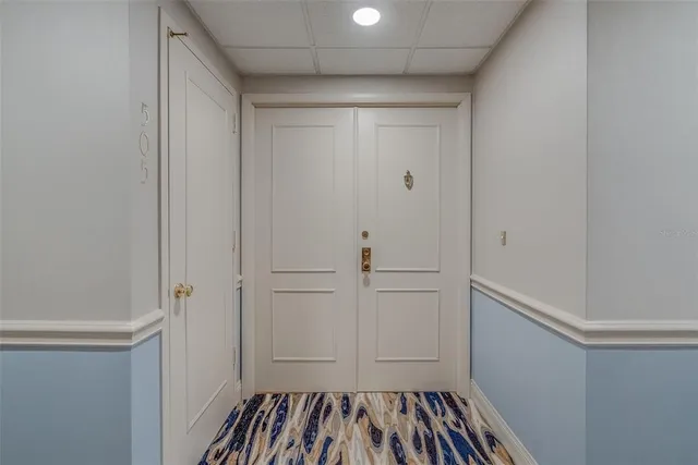 a view of a city with tall buildings in the background