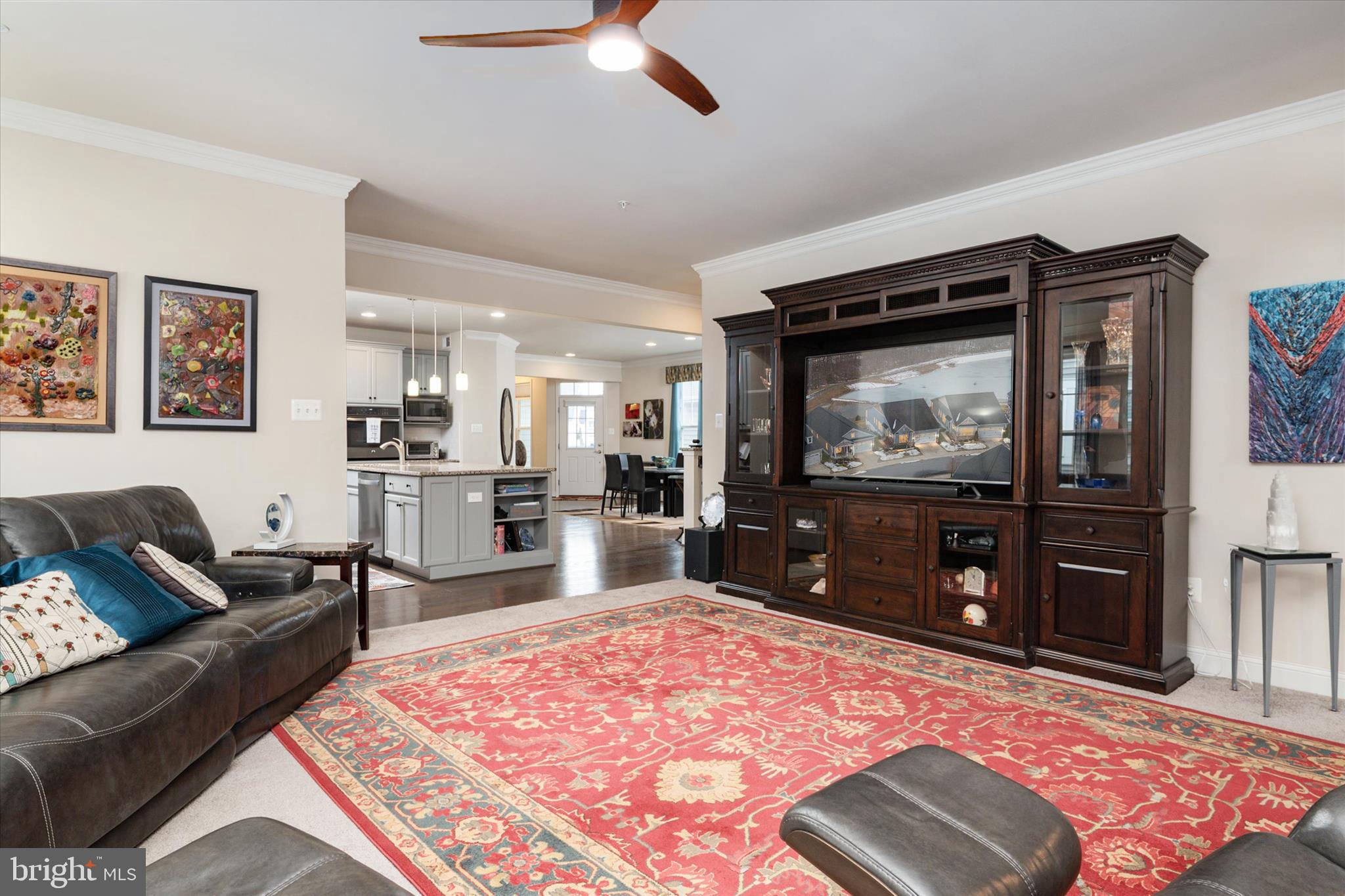 2705 Dragon Fly Way Odenton, MD 21113 - Photo 22 of 79 a living room with furniture and a flat screen tv