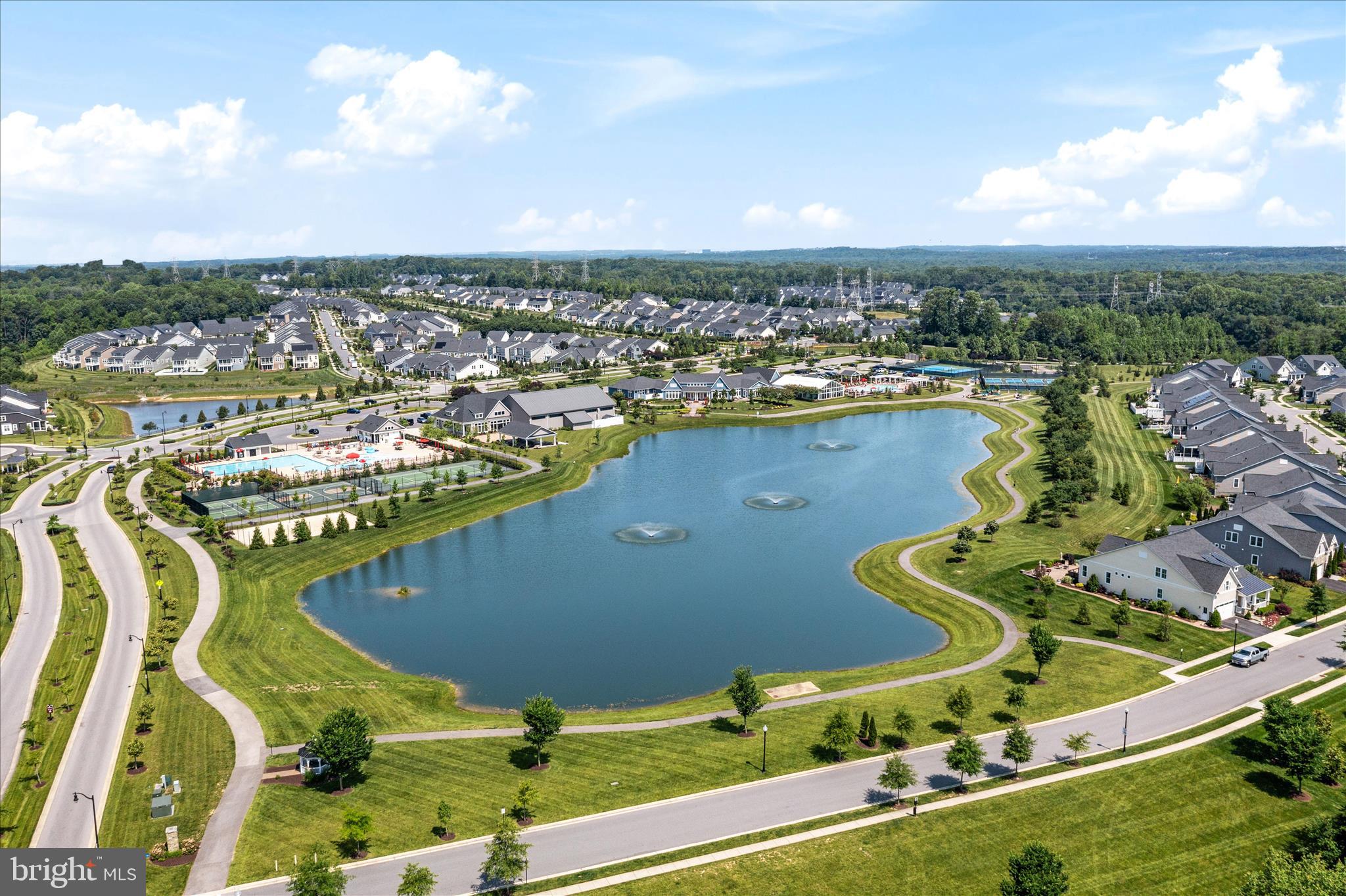 2705 Dragon Fly Way Odenton, MD 21113 - Photo 62 of 79 an aerial view of a city with lots of residential buildings