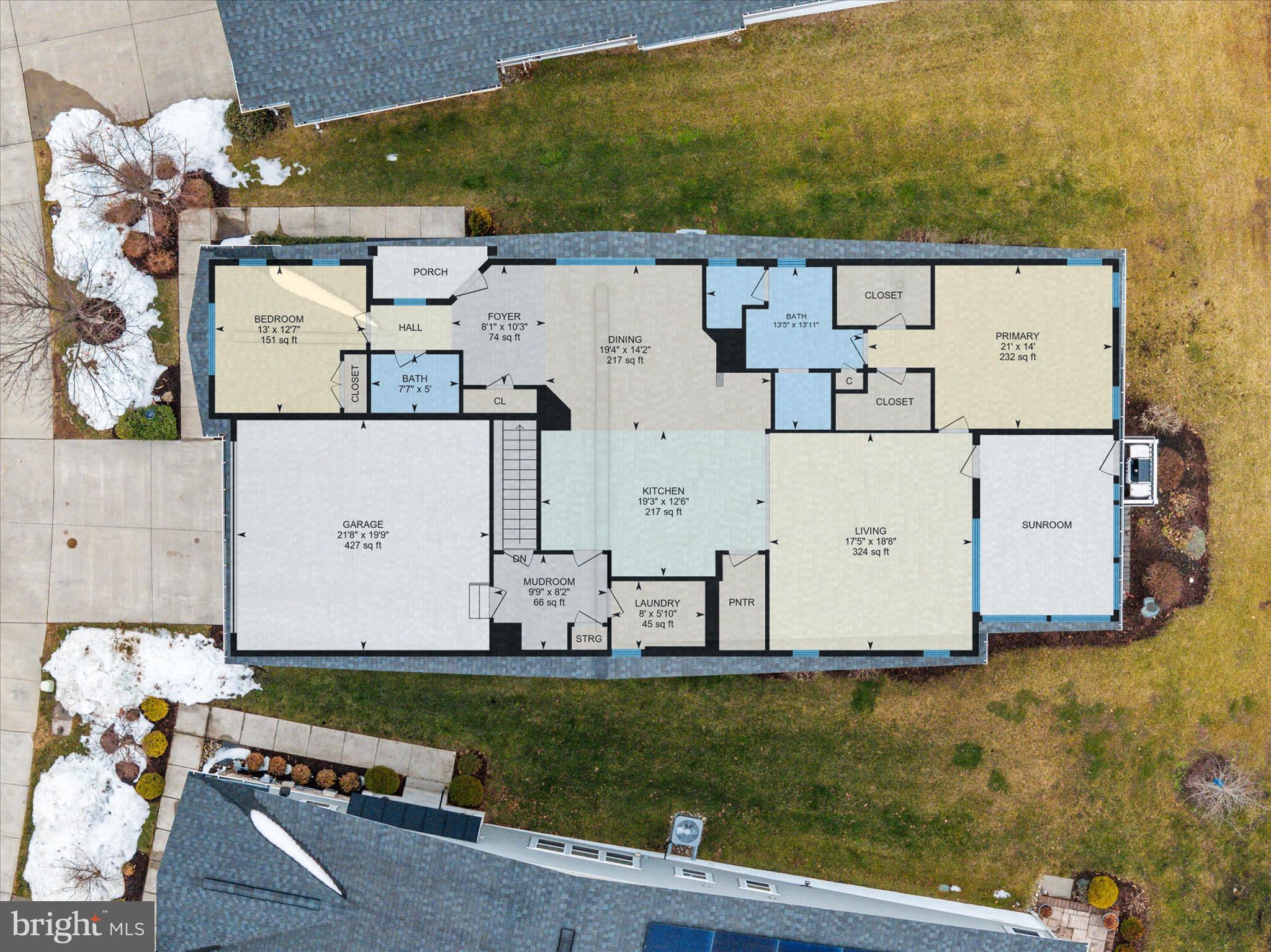 2705 Dragon Fly Way Odenton, MD 21113 - Photo 8 of 79 an aerial view of a house with a yard