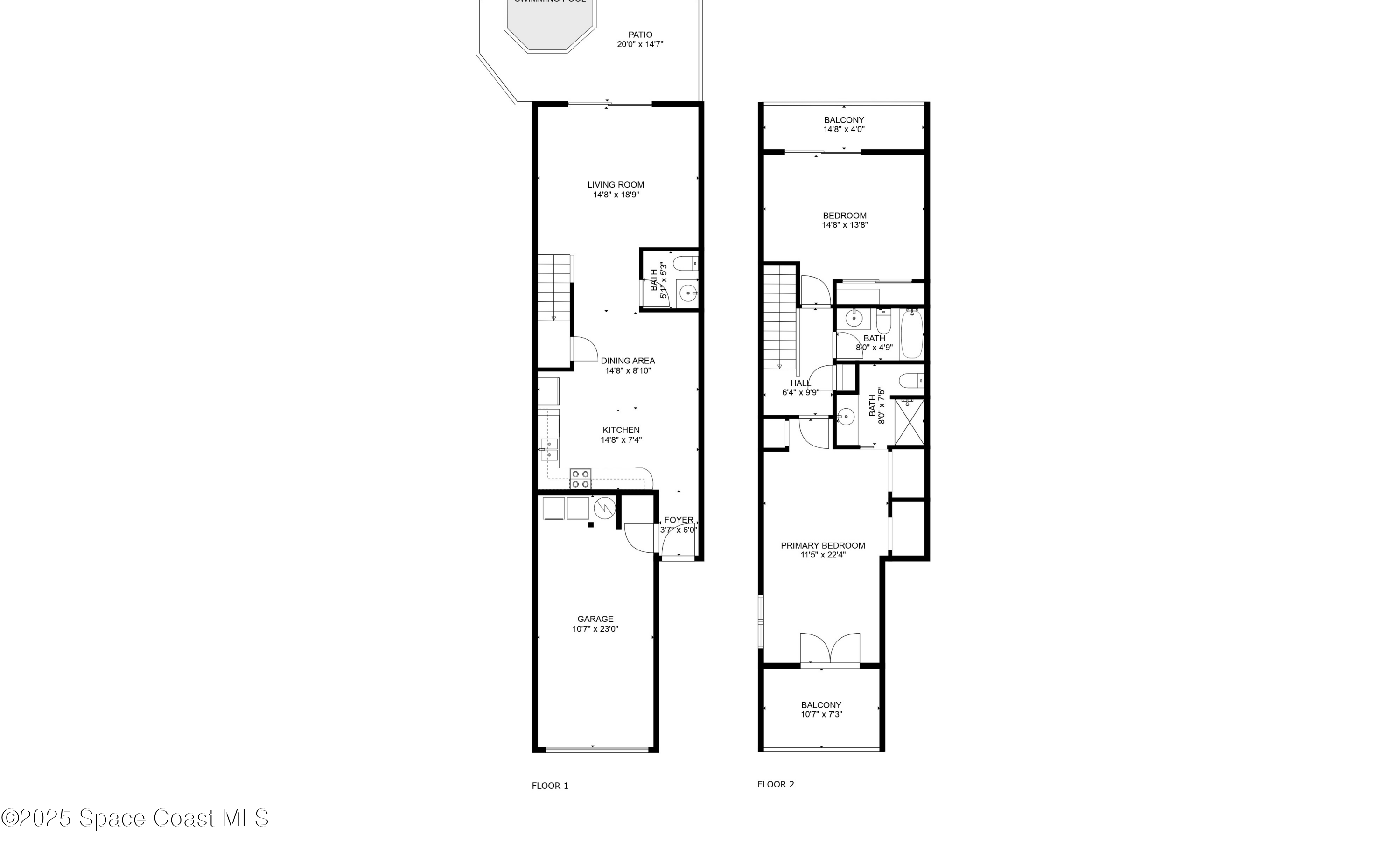 312 Wave Crest Avenue Indialantic, FL 32903 - Photo 61 of 62 a picture of floor plan