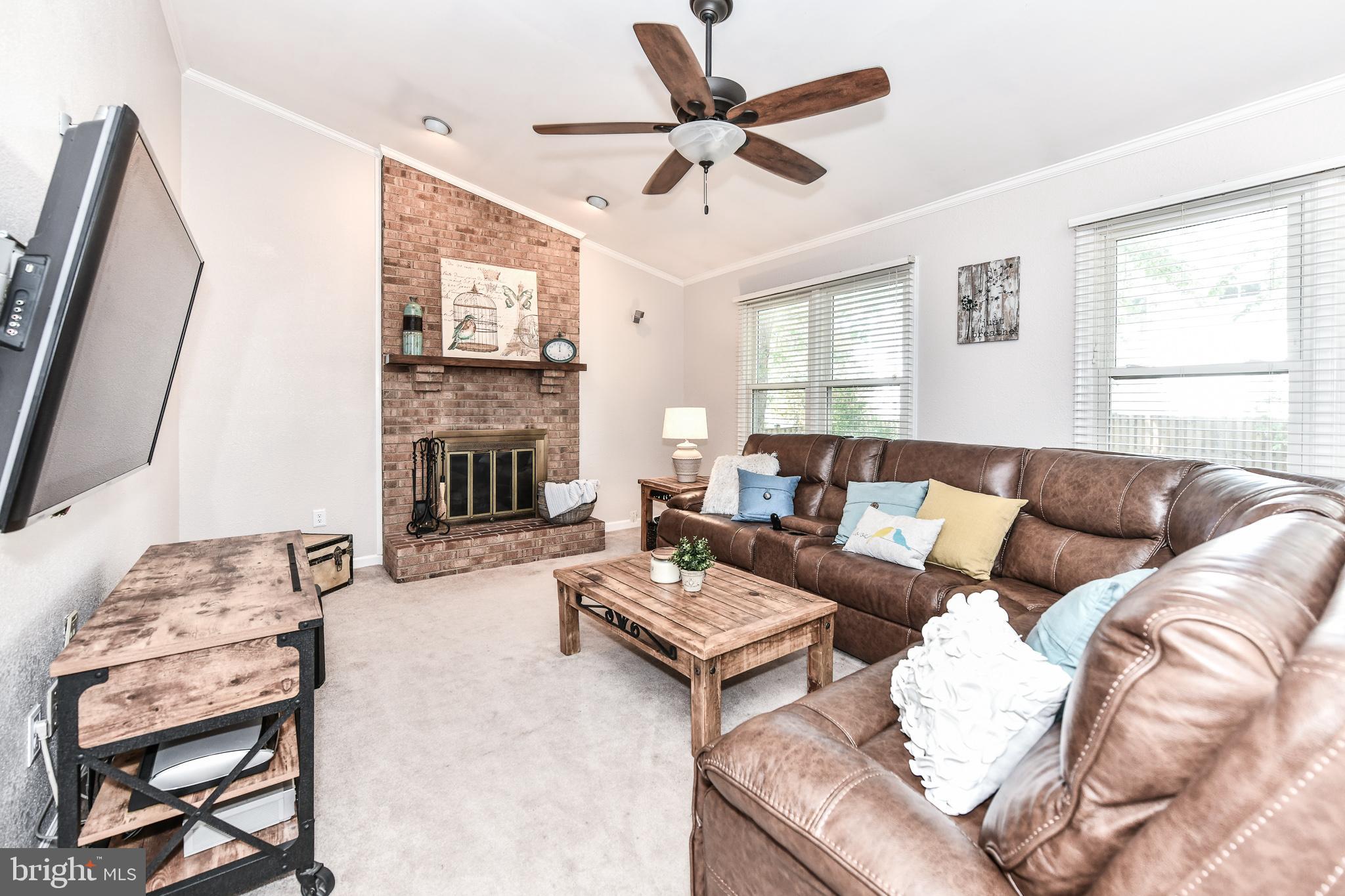 111 Country Road Sterling, VA 20165 - Photo 6 of 55 Light filled living room with fireplace!