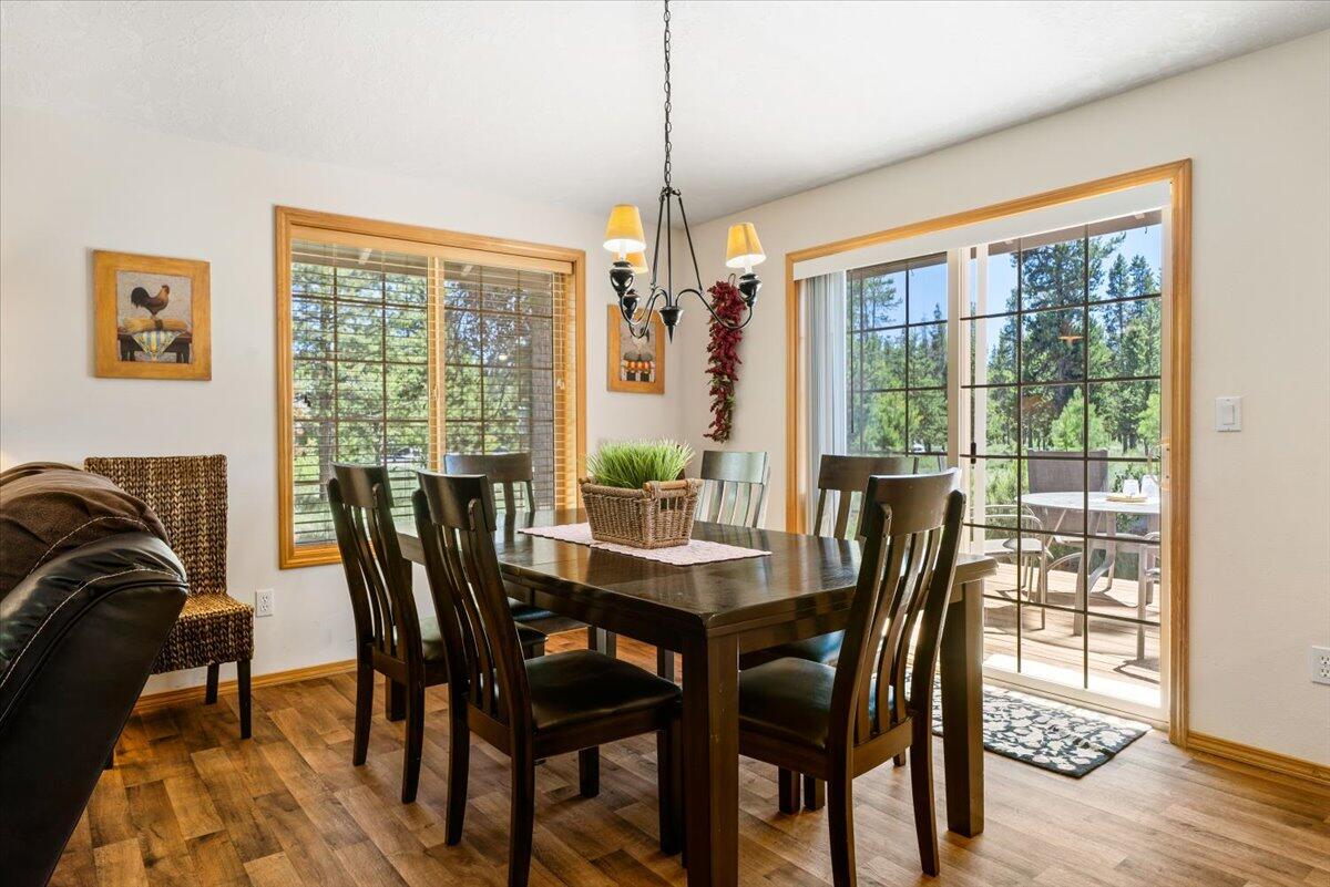 57785 Mt Rainier Lane, Unit 7 Sunriver, OR 97707 - Photo 4 of 27 Offers access to the rear deck through sliding doors.