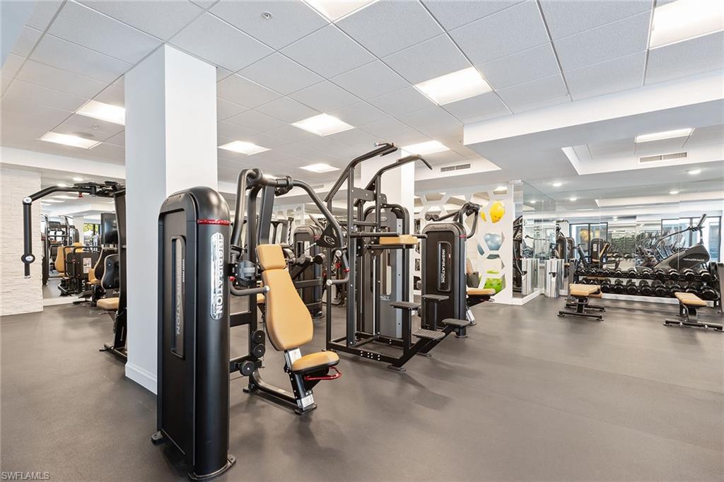 1111 Central Avenue, Unit 506 Naples, FL 34102 - Photo 19 of 21 a view of a room with gym equipment