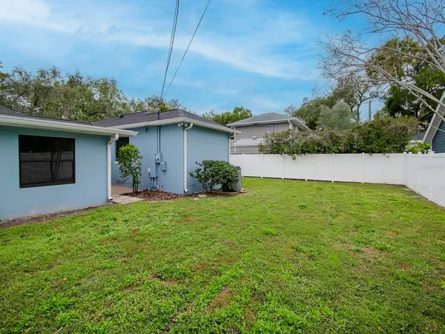 a house view with a garden space
