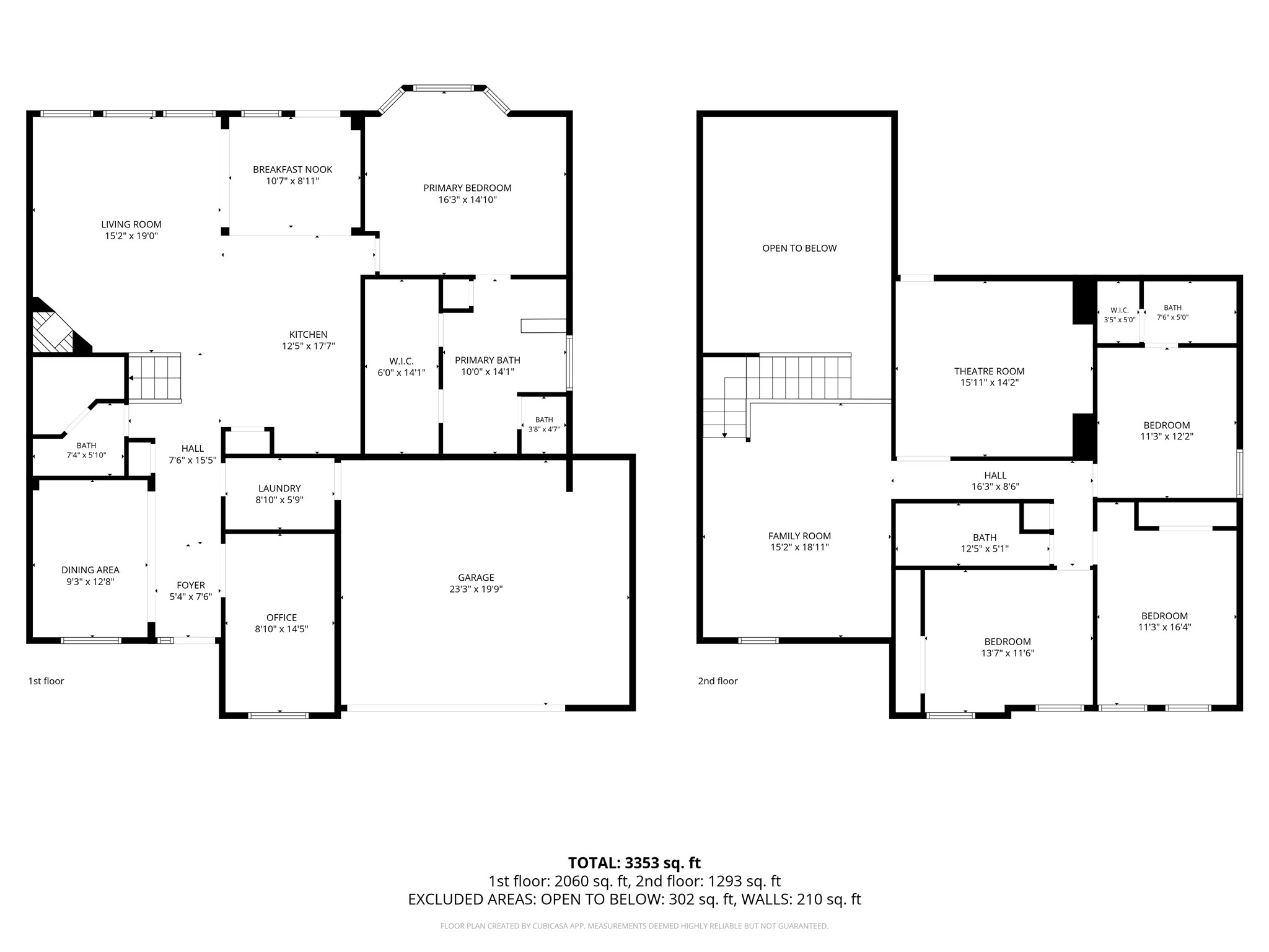 22419 Sawmill Ranch Drive Spring, TX 77389 - Photo 45 of 45 Both floors- measurements are approximate.