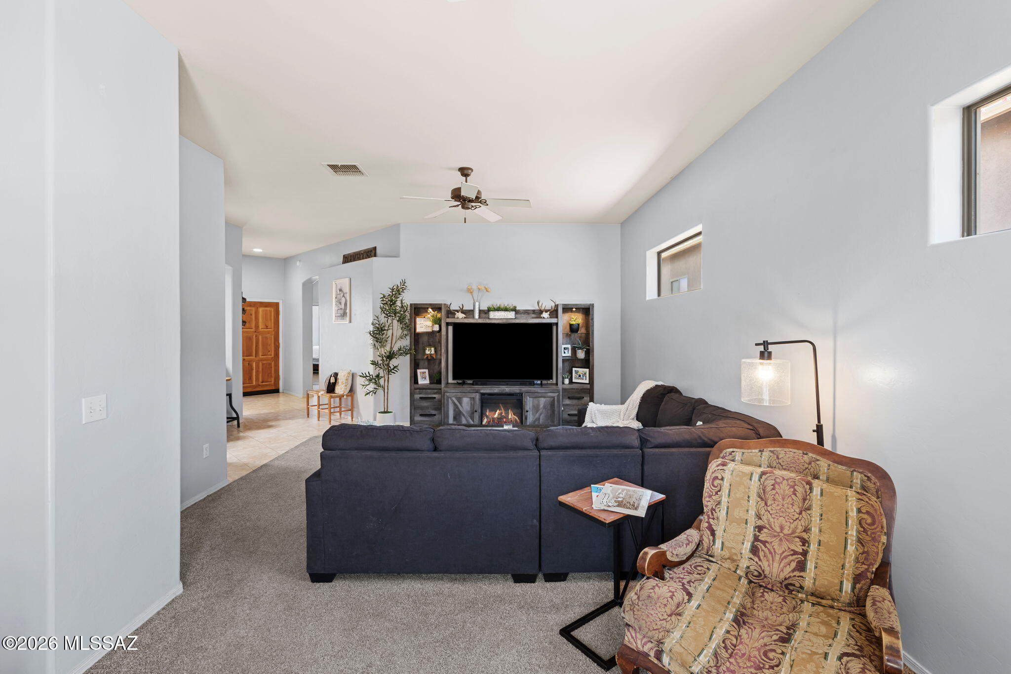 10461 South Stampede Ranch Court Vail, AZ 85641 - Photo 13 of 46 Great room looking towards front of house/kitchen