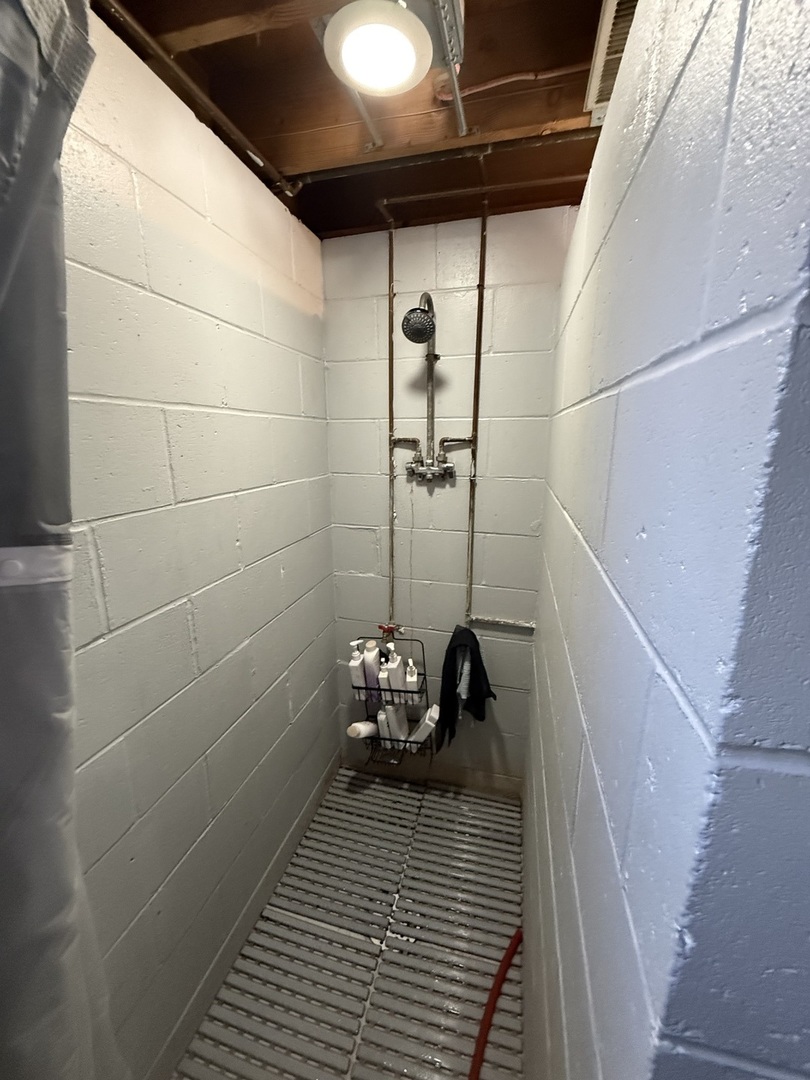 1703 24th Street Rock Island, IL 61201 - Photo 23 of 28 a bathroom with a sink and a shower