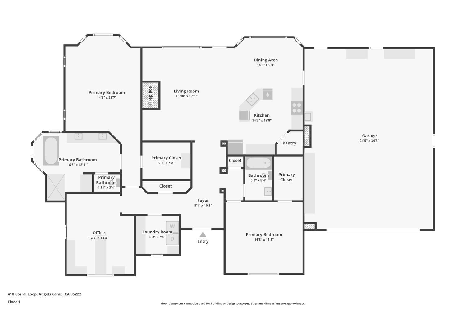 418 Corral Loop Angels Camp, CA 95222 - Photo 37 of 37 a picture of a bathroom with a shower