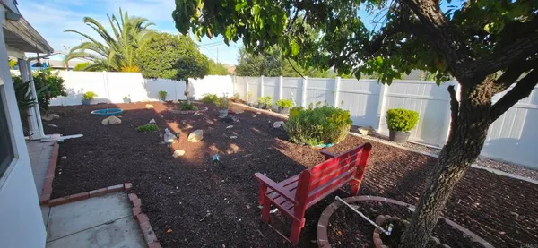 a view of outdoor seating space