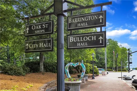 a view of a street sign board