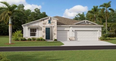 5680 Vinyasa Road Clermont, FL 34714 - Photo 1 of 1 a front view of a house with a garden and plants